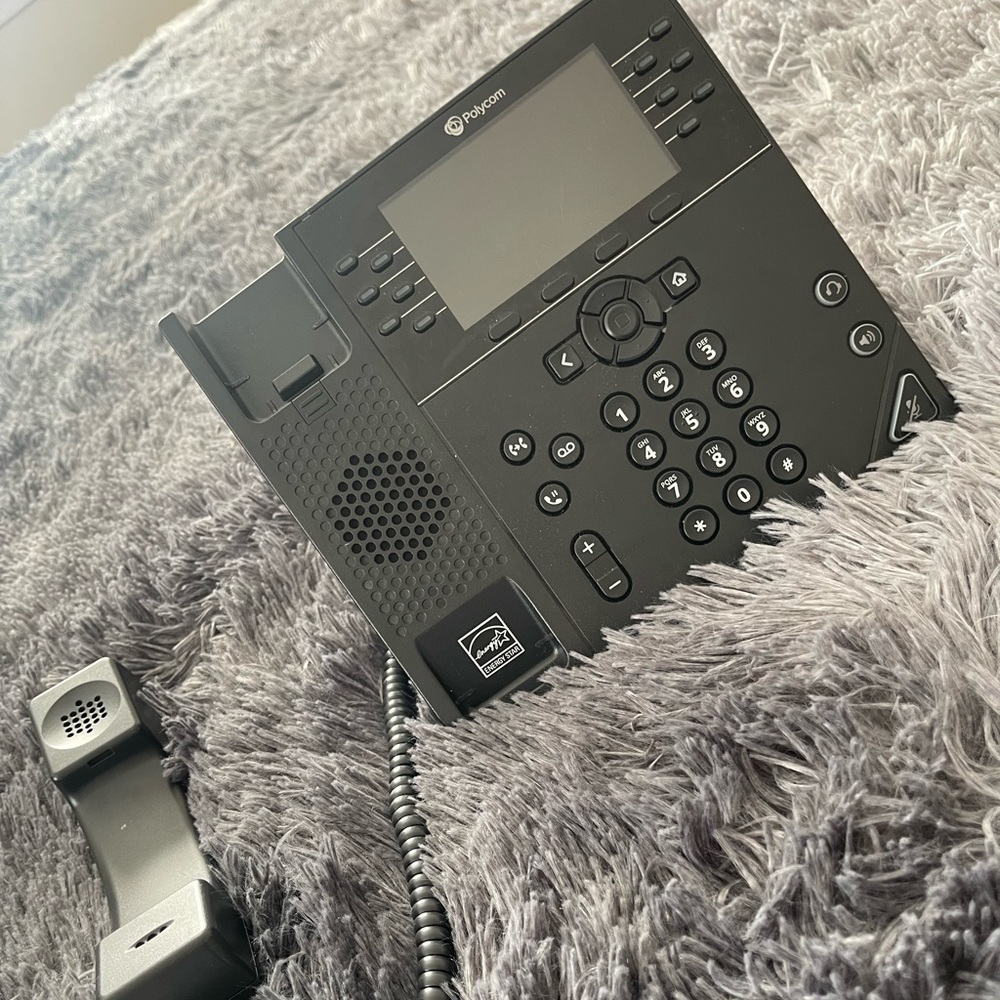 Used polycom office phone, do not come with any cables or wires.